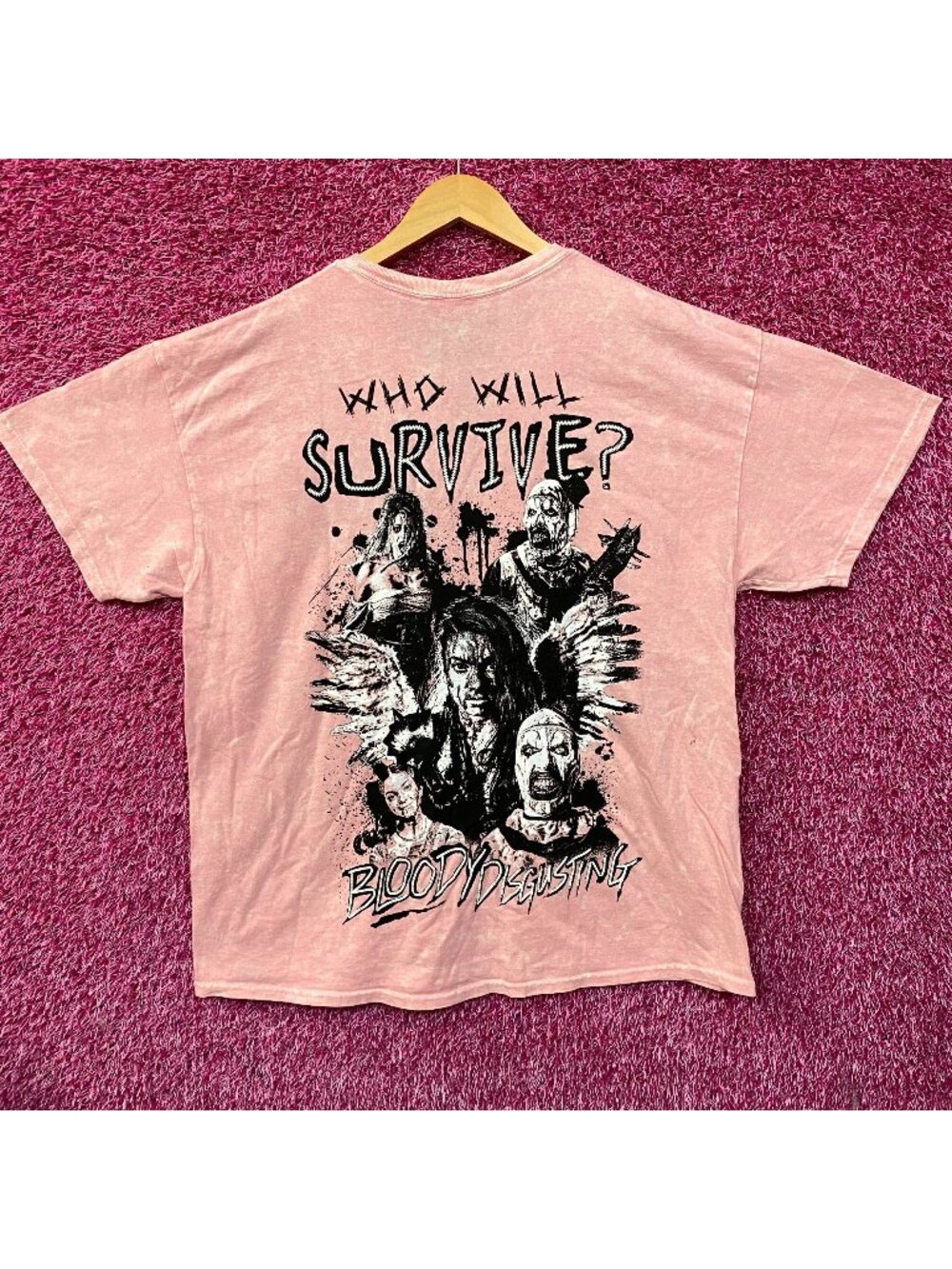 Bloody Disgusting X Terrifier Art The Clown T-Shirt Large